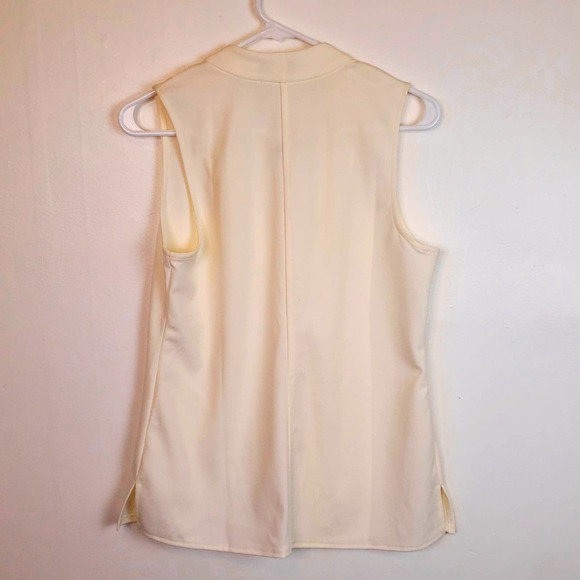 Ann Taylor Factory Ivory Sleeveless Blouse - Picture 4 of 6